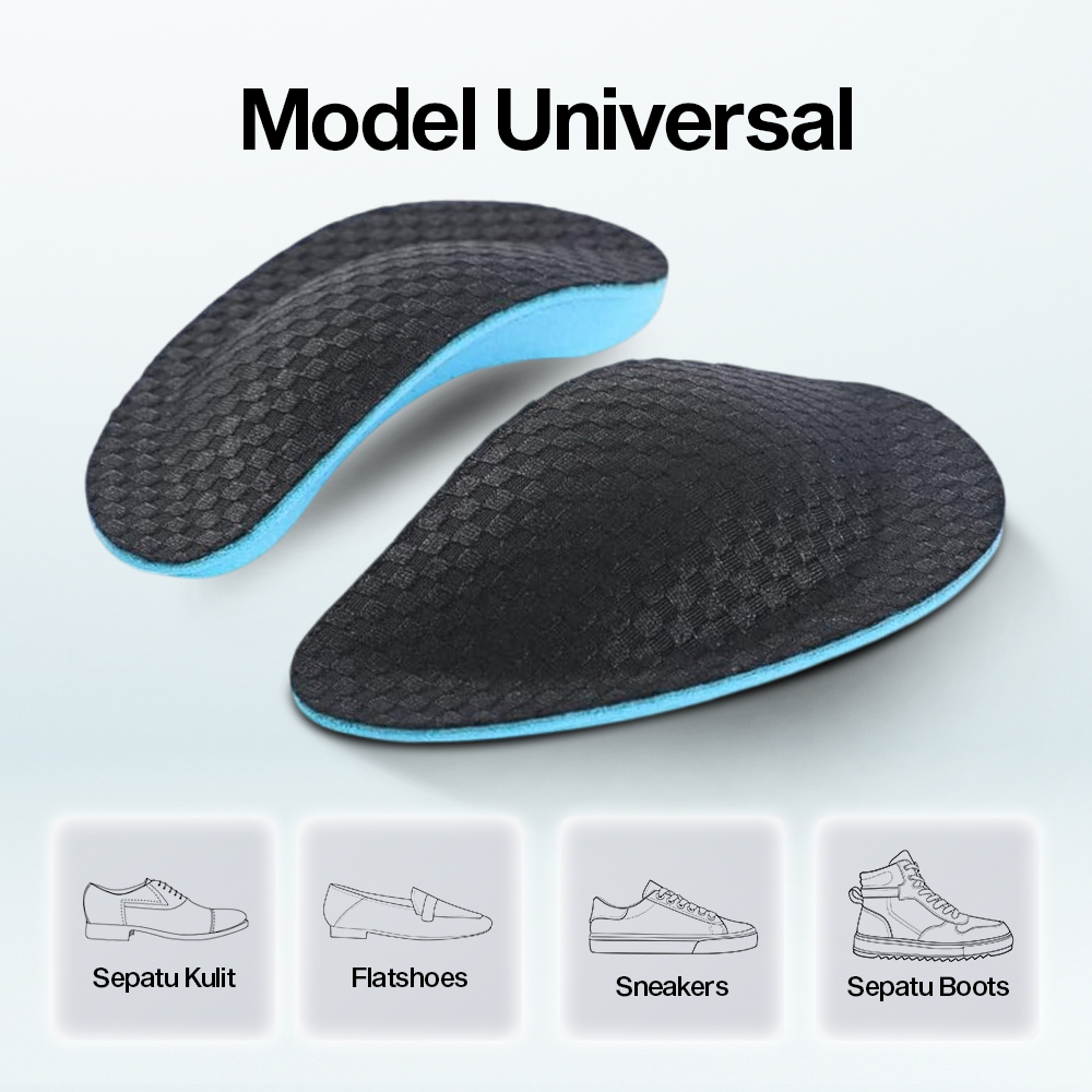 Gambar produk Sunvo Insole Sepatu Alas Kaki Orthopedic Flat Feet Arch Support 1 Pair - SV10