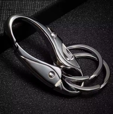 Gambar produk SINNYA Gantungan Kunci Karabiner Keychain Quickdraw Double Ring - SN-29