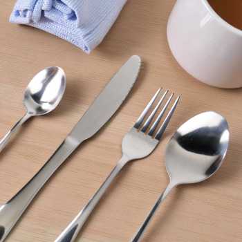 Gambar produk Elegant Life Set Alat Makan Perlengkapan Sendok Garpu Pisau 24 PCS - JA24