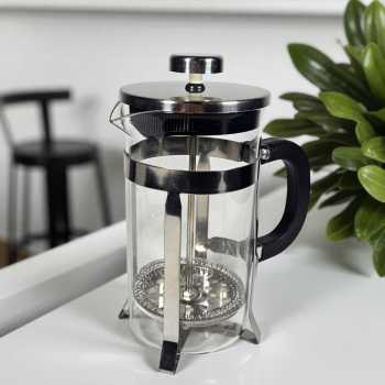 Gambar produk GLASS CAFETIERE Glass Kettle French Press Coffee Tea Maker Pot 600ml - YL01