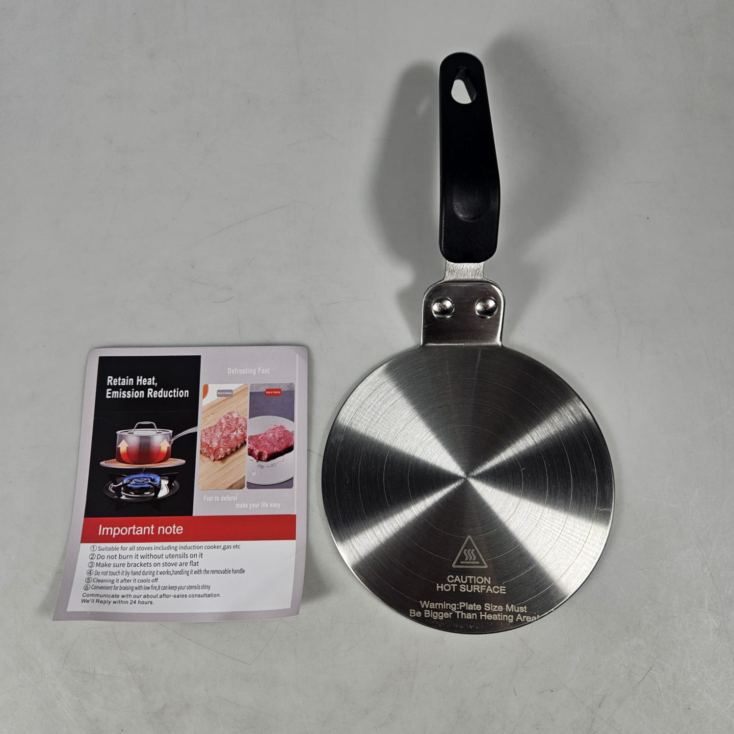 Gambar produk SIBU Pelat Penyebar Panas Stainless Steel Heat Diffuser Plate 130mm - SB1320