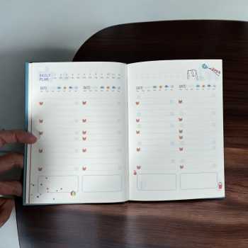 Gambar produk DingDongTu Buku Diary 365 Hari Daily Journal Hard Cover 128 Lembar - DDT-4083