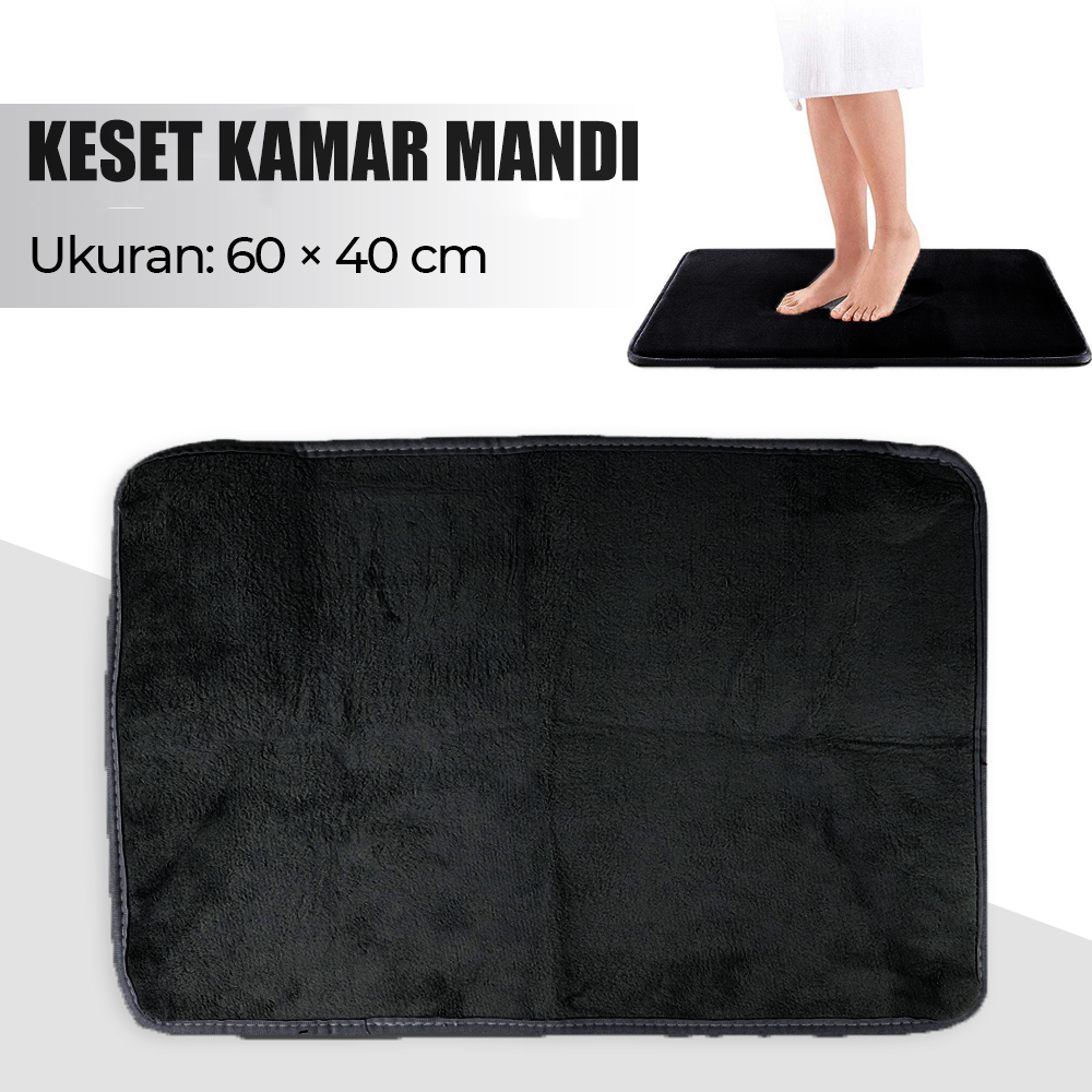 Gambar produk TaffHOME Keset Kamar Mandi Bathroom Mat Absorbent 60x40cm - LA-40