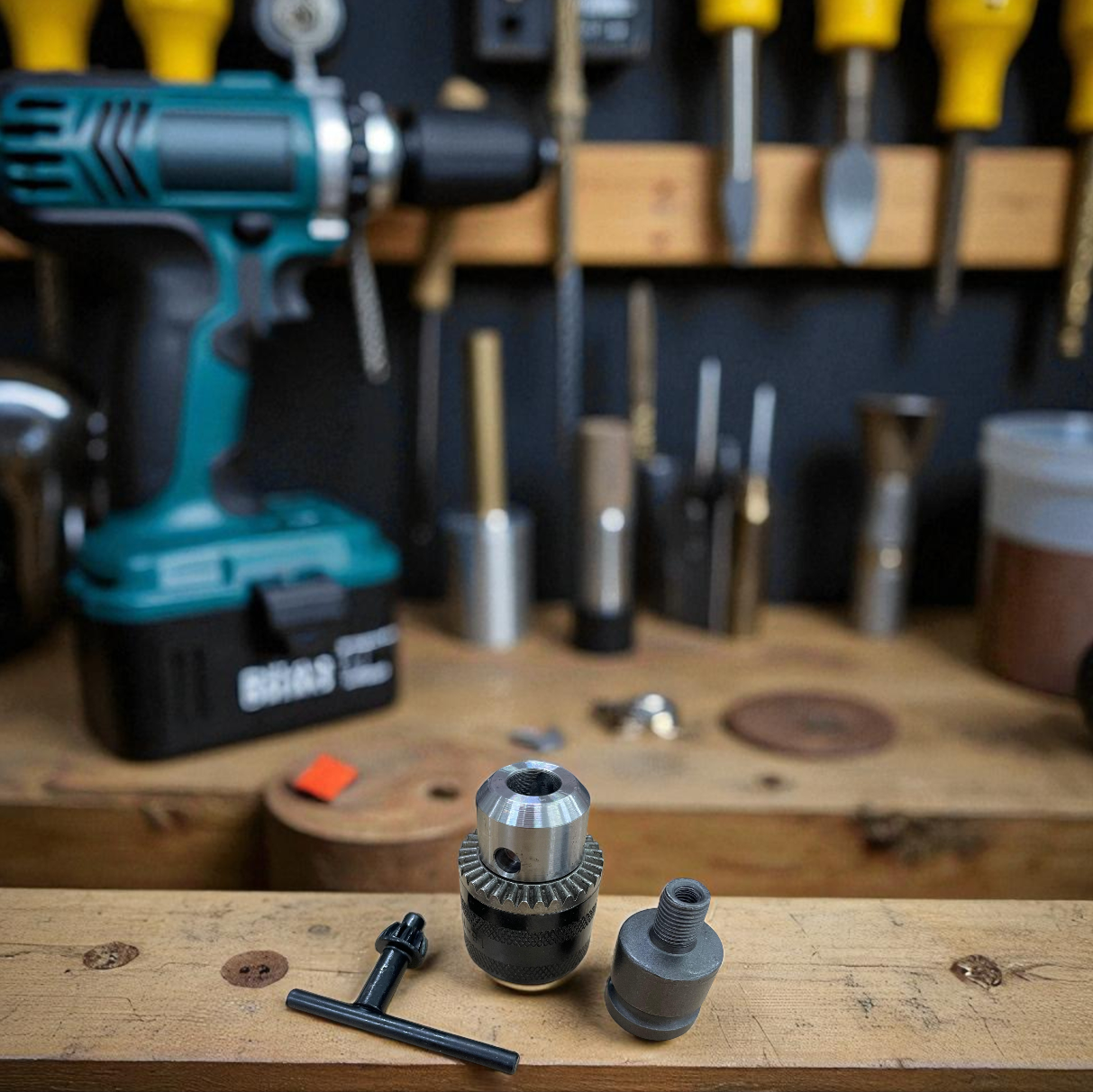 LIXIU Adaptor Bor Drill Machine Chuck Key Converter Connecting 1.5-10mm 3/8-24UNF - XI1 Gambar produk LIXIU Adaptor Bor Drill Machine Chuck Key Converter Connecting 1.5-10mm 3/8-24UNF - XI1