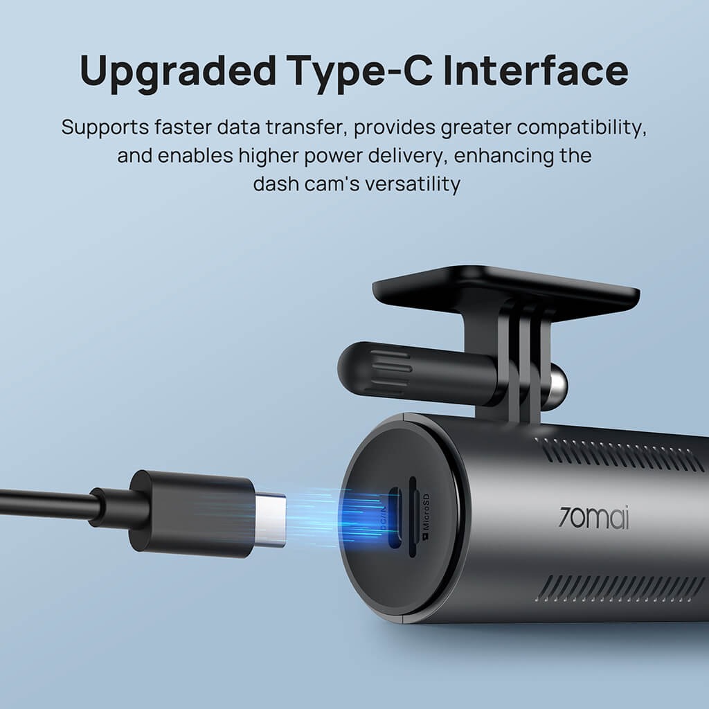 Gambar produk 70mai Kamera Mobil Dash Cam Voice Control LED Indicator 3MP 2K Type C - M310