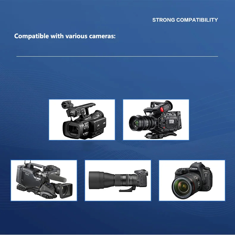 Gambar produk QZSD Gimbal Hidrolik Damping Tripod Pan-Tilt Head DSLR Aluminium Alloy - Q90