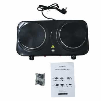 Gambar produk Taffware Kompor Listrik 2 Tungku Portable Hot Plate 2000W - WY-04B