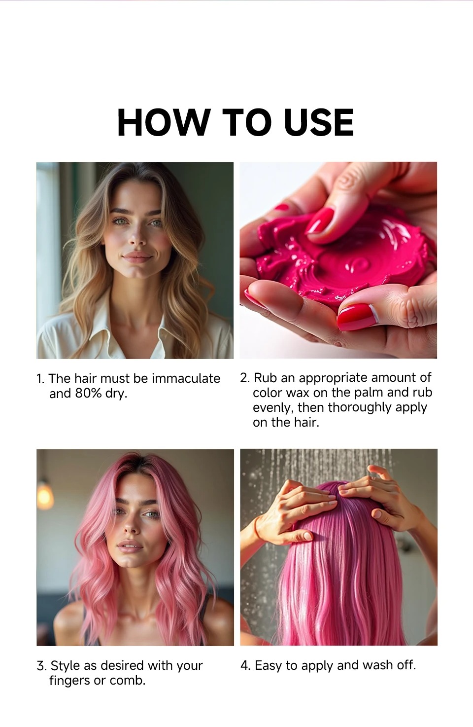 Gambar produk SEVICH Cat Rambut Temporer Temporary Color Wax Dye Hair Coloring 120g - SV89