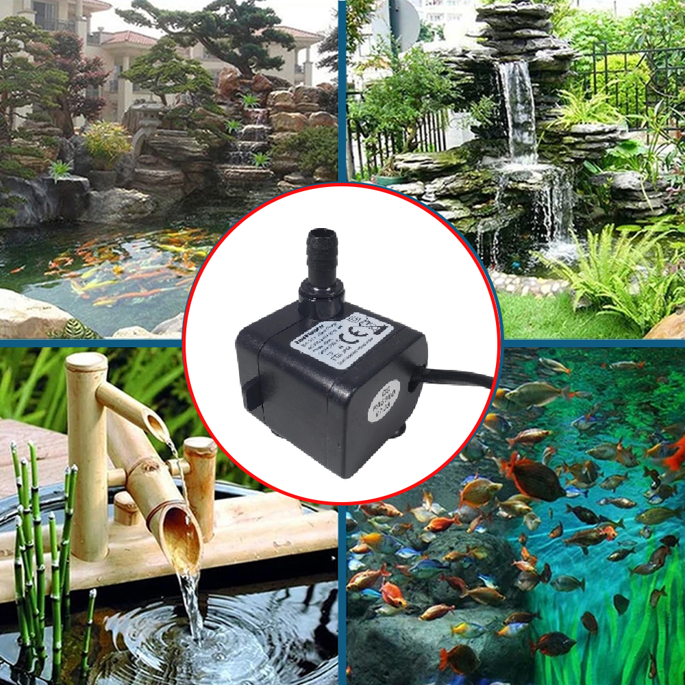Gambar produk Taffware Pompa Air Mini Aquarium Ikan Submersible Pump Fish Tank 220V 4W - BK-333/200