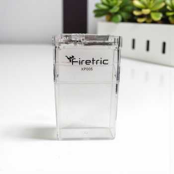 Gambar produk Firetric Kotak Rokok Transparan 20 Batang Anti Lembap LED with Lighter - XP005
