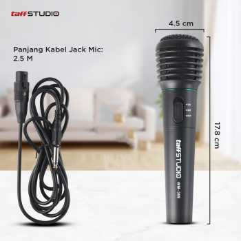 Gambar produk TaffSTUDIO Mikrofon Karaoke Profesional 2 in 1 Wireless Wired 2.4Ghz - WM-308