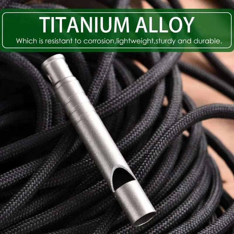 Gambar produk Jelembar Peluit Darurat Survival Outdoor Titanium Whistle - INU170