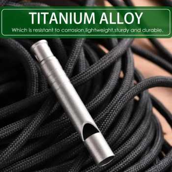 Gambar produk Jelembar Peluit Darurat Survival Outdoor Titanium Whistle - INU170