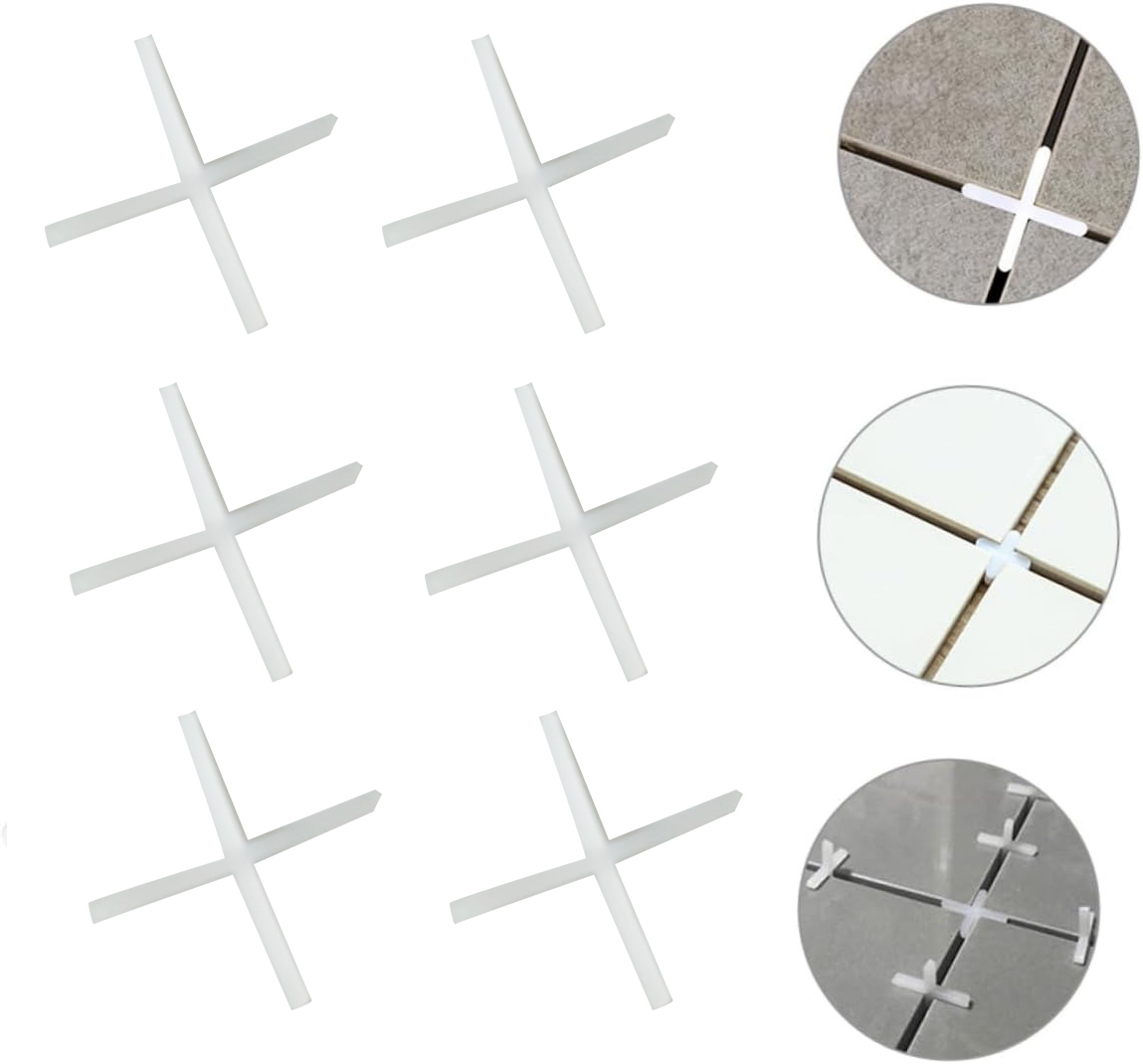 Gambar produk Yueqing Alat Bantu Pasang Keramik Lantai Tile Spacer Ceramic 100 PCS 1.0mm - Y0180