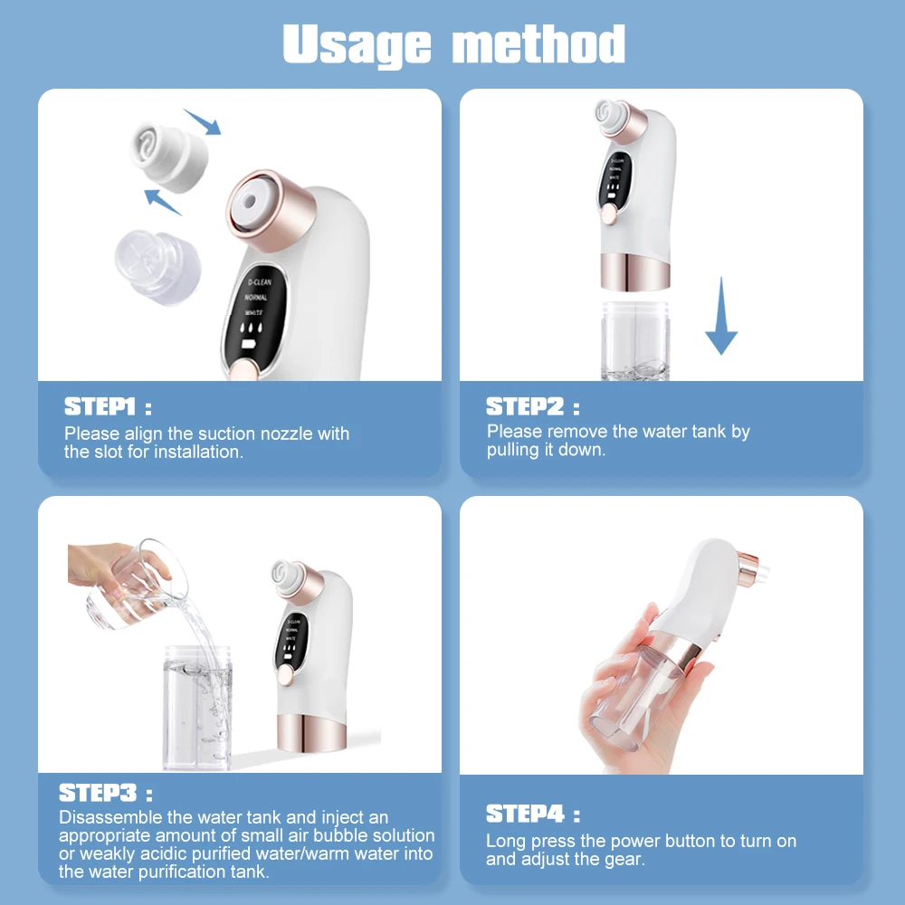 Gambar produk Agdoad Alat Penyedot Komedo Elektrik Facial Pore Vacuum 6 Heads - AD086
