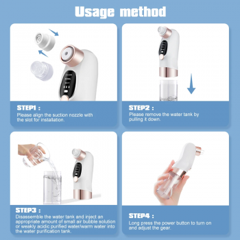 Gambar produk Agdoad Alat Penyedot Komedo Elektrik Facial Pore Vacuum 6 Heads - AD086