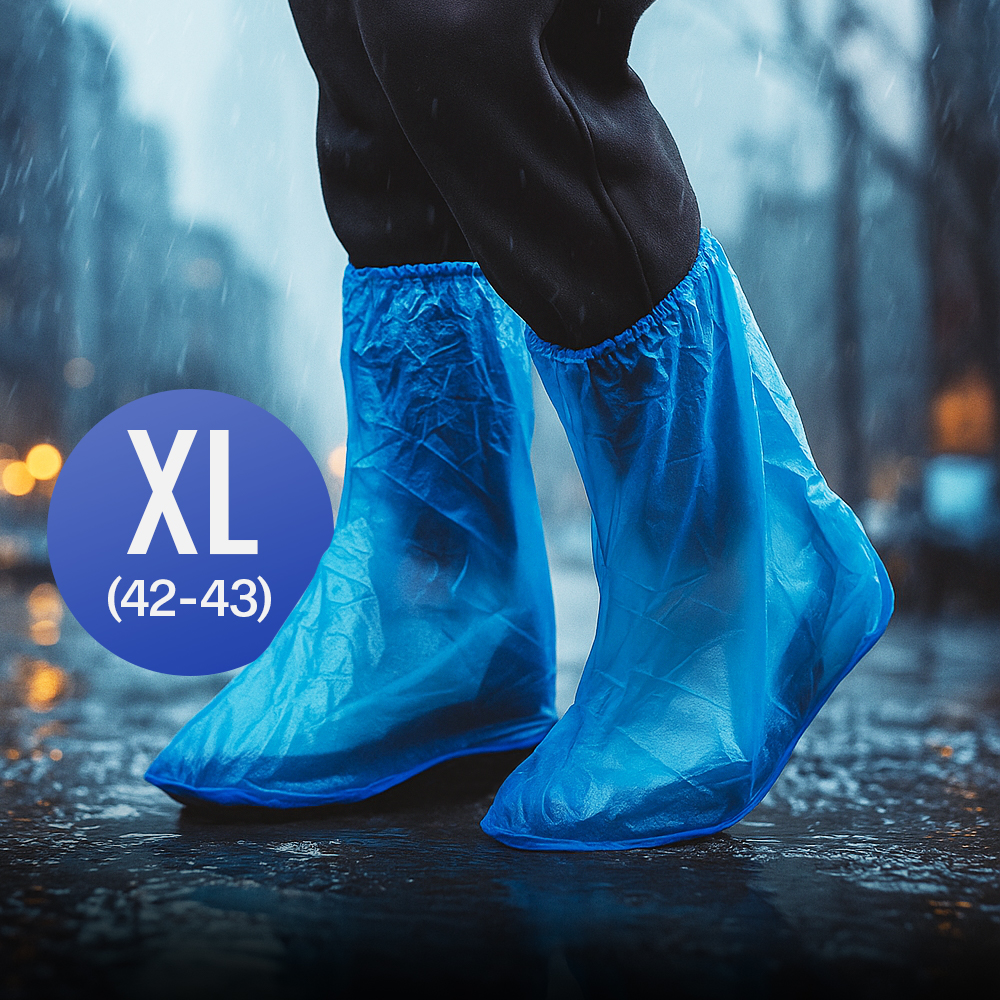 Gambar produk SAFEBET Jas Hujan Sepatu Anti Air Shoes Cover PVC Non Slip XL 42-43 - YXT01
