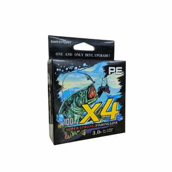 Gambar produk TaffSPORT Senar Pancing PE 4 Braided Strand Fishing Line 100M 3.0 - X4