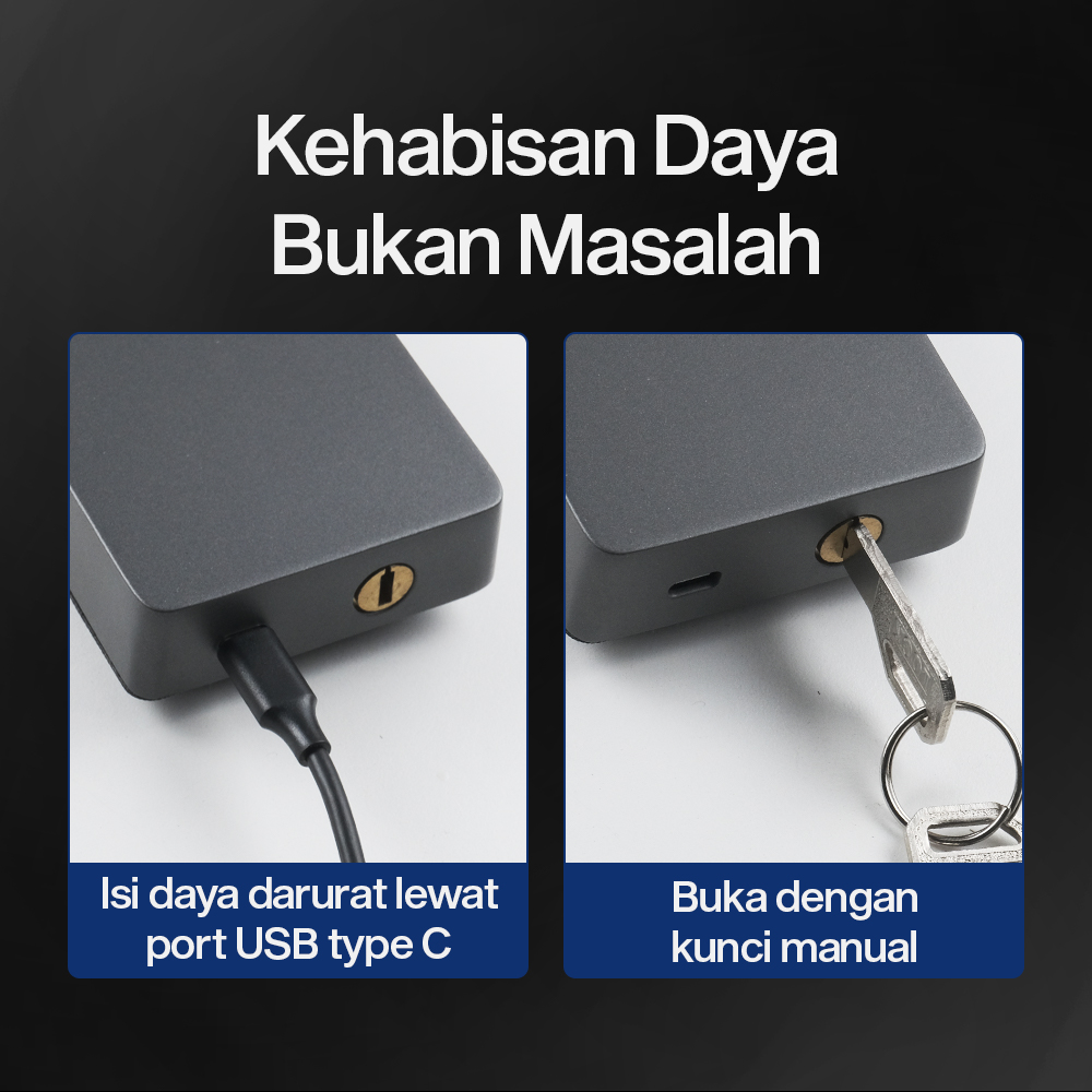 MAISUSTY Smart Door Lock TTLock App Password Access Card - G3 Gambar produk MAISUSTY Smart Door Lock TTLock App Password Access Card - G3