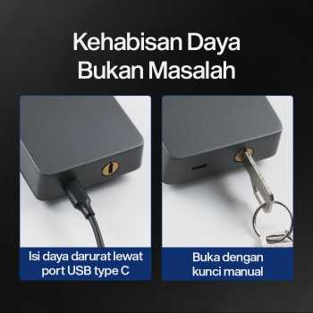 MAISUSTY Smart Door Lock TTLock App Password Access Card - G3 Gambar produk MAISUSTY Smart Door Lock TTLock App Password Access Card - G3