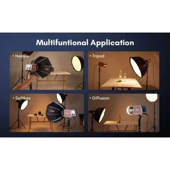 Gambar produk Tolifo Lampu Palm LED RGB Bowens Video Light 2700-6500K 60W - PL-60RGB
