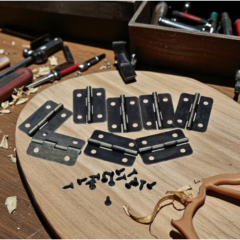 Gambar produk KitTrader Engsel Pintu Lemari Kabinet Door Hinge 4 Hole 21x30mm 10 PCS - KT519