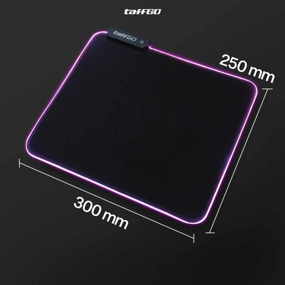 Gambar produk TaffGO Gaming Mouse Pad Glowing RGB LED High Precision 250x300x4mm