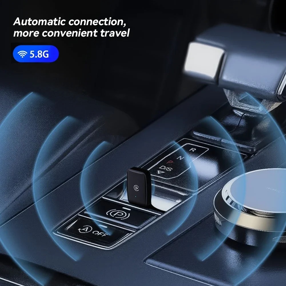 Gambar produk WEISHI Wireless CarPlay Adapter USB Dongle Android Auto Bluetooth 5.0 - OT100
