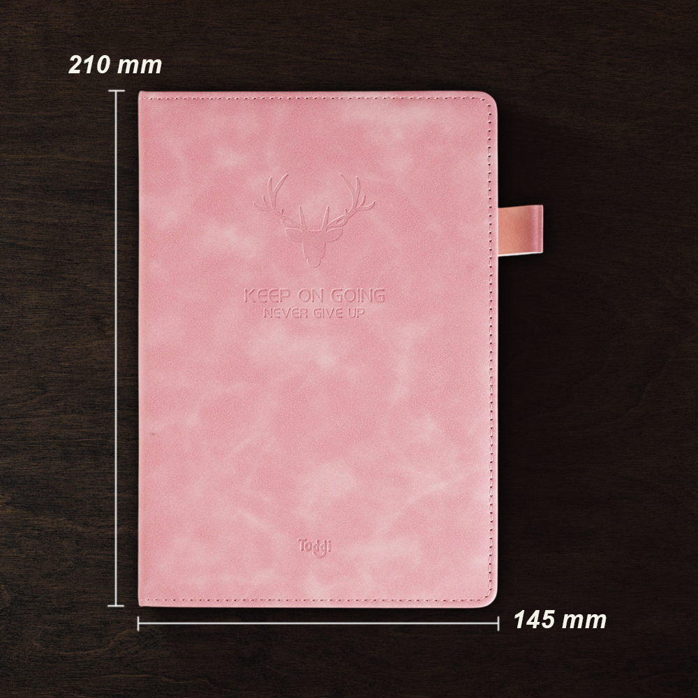 Gambar produk Toddi Buku Jurnal Hardcover Notebook Diary 80 GSM 360 Halaman Grid - CW-5025