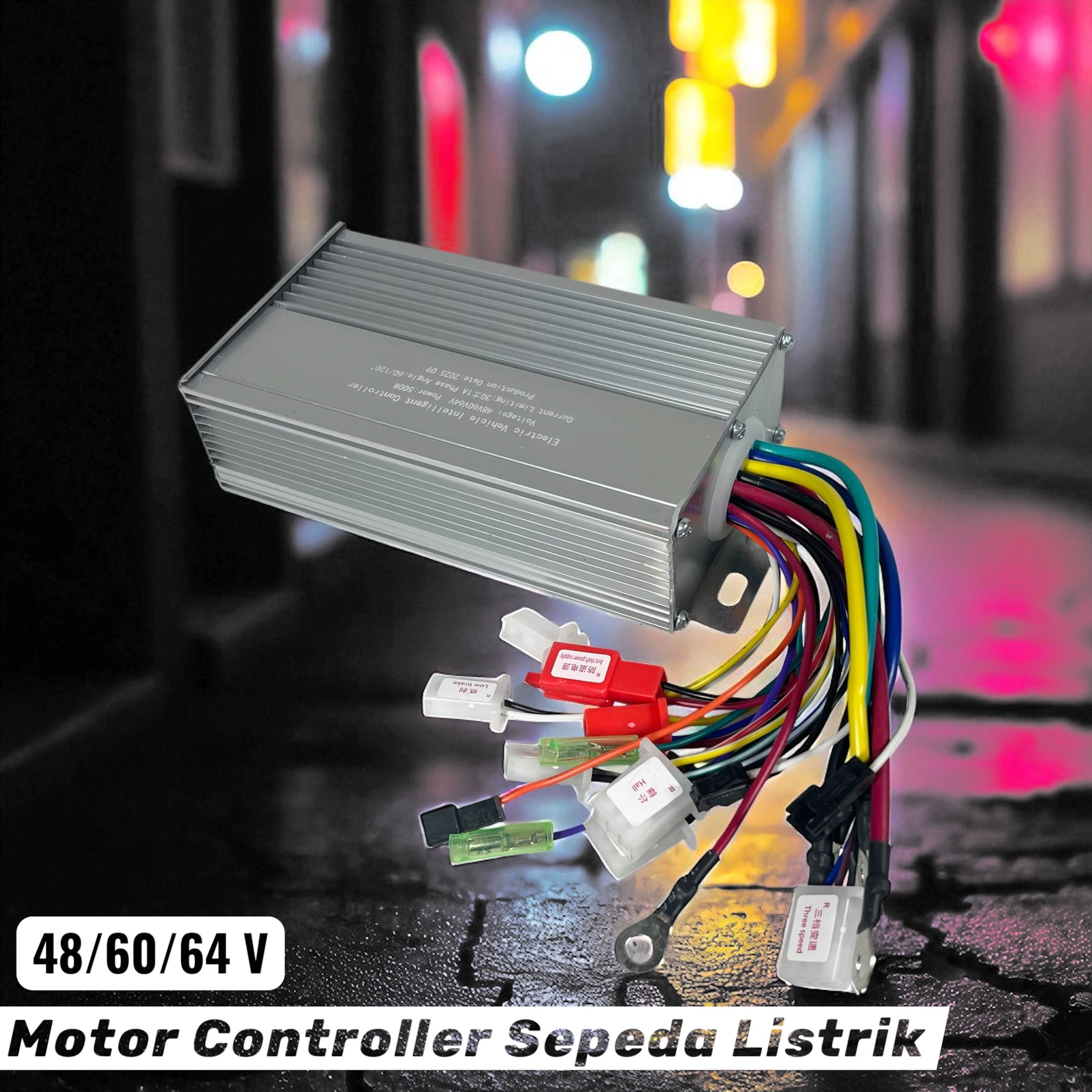 Gambar produk BAFANG Kontroler Sepeda Listrik Motor Controller 12 Tube 48/60/64V 500W - BF-126