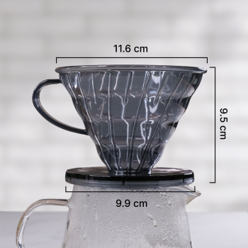 Gambar produk One Two Cups V60 Coffee Dripper Alat Seduh Kopi Manual Plastik - SE105