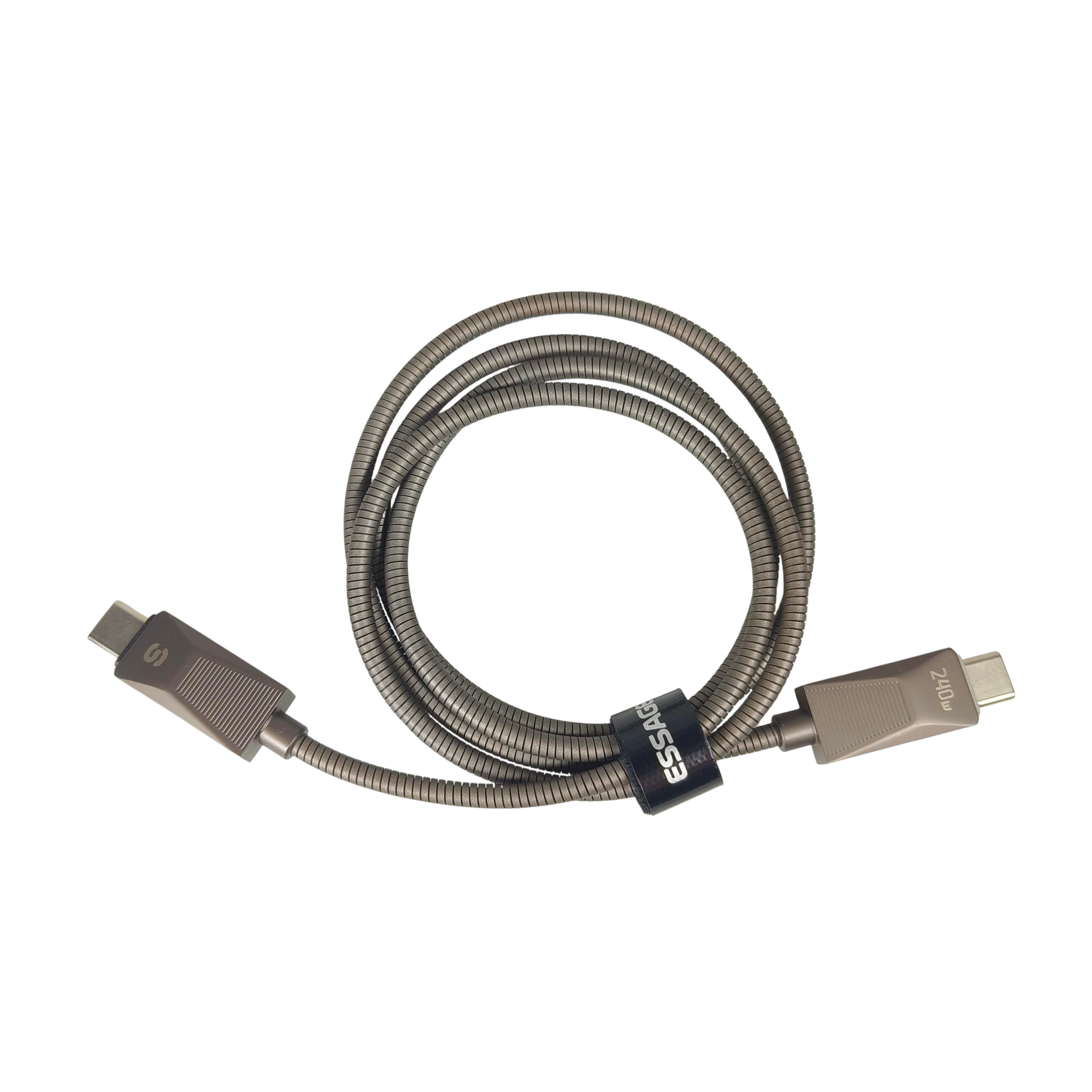 Gambar produk ESSAGER Kabel Data USB Type C Multifungsi Fast Charging 240W 1M - EXCTT3-SB0A-Z