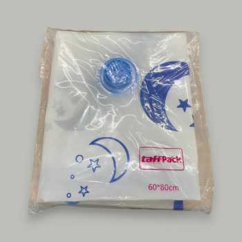 Gambar produk TaffPACK Kantong Plastik Vakum Pakaian Multifungsi Vacuum Bag 1 PCS 60x80cm - TMS-10