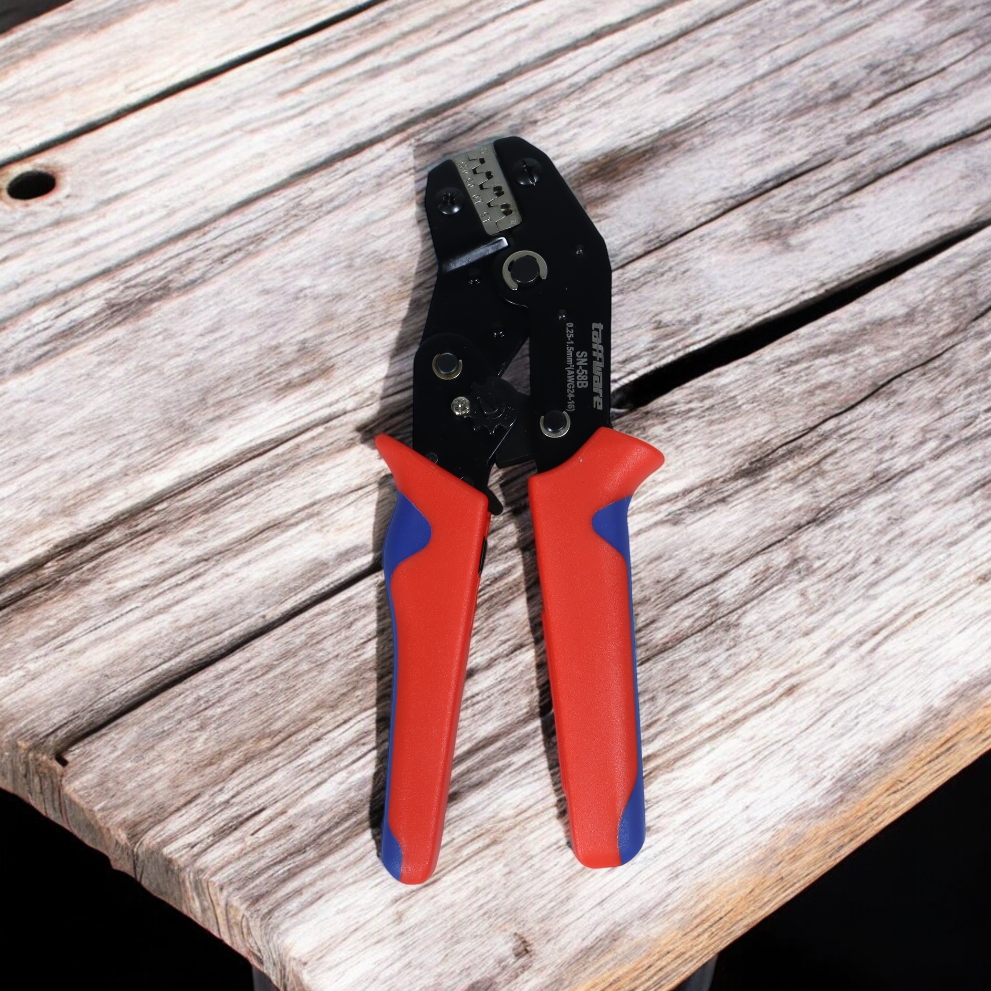 Gambar produk Taffware Tang Crimper Terminal Cable Crimping Plier Compression Tool - SN-58B