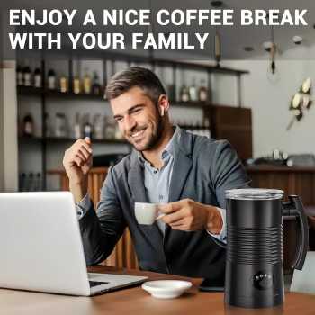 Gambar produk FMA Automatic Electric Milk Frother Stainless Steel 4in1 350ml 400W - FG-M05B