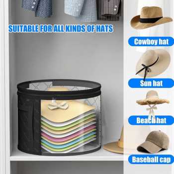 Gambar produk BONANZA Tempat Organizer Topi Foldable Hat Storage - BN523