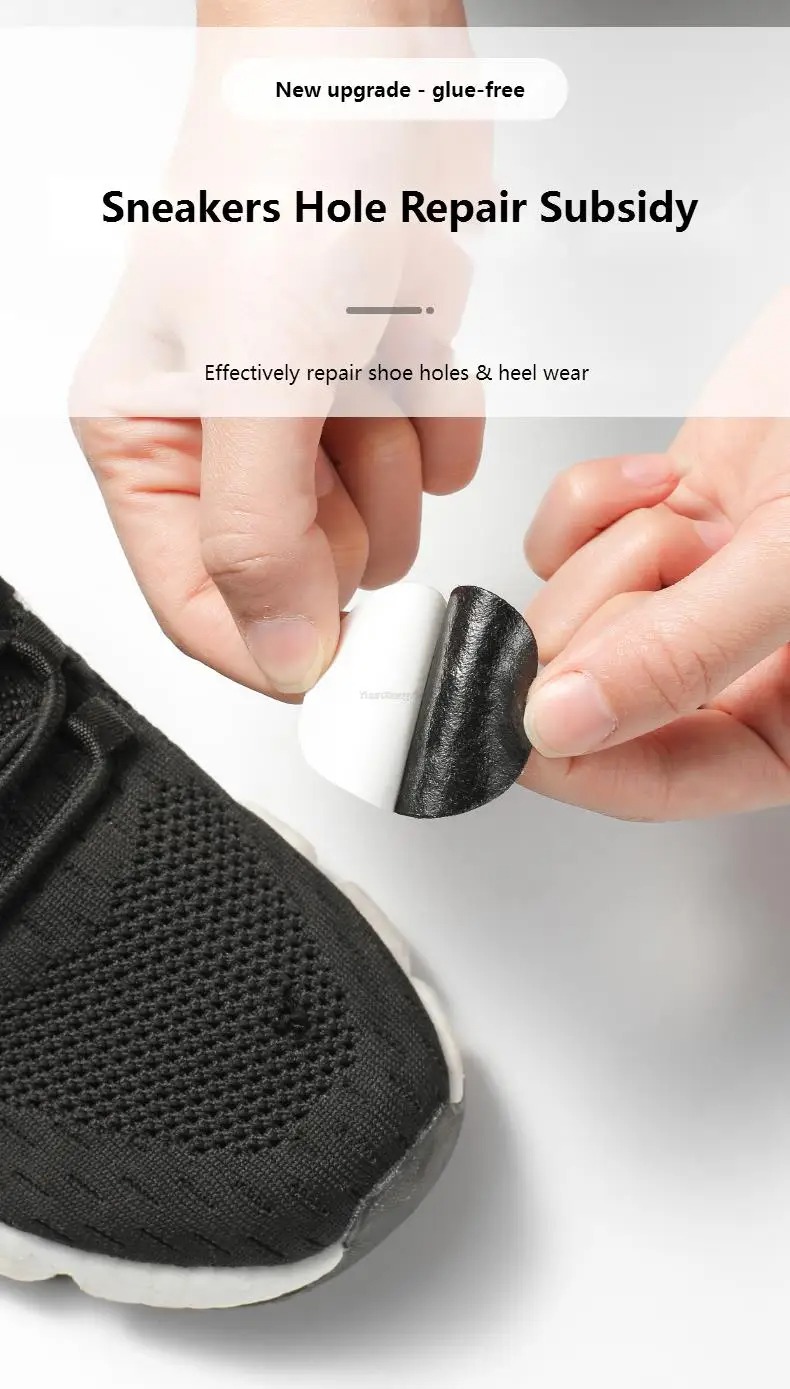 Gambar produk FUADA Stiker Tambal Sepatu Alas Kaki Repair Patch Insole Shoes 4 PCS - SS4412
