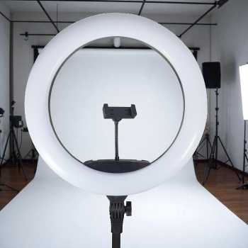 FMA Lampu Ring Light LED Three Color 2700-6500K 44cm with Remote - BD-460D