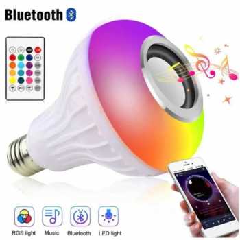XIMAJI Lampu Bohlam LED Smart Bulb Speaker Bluetooth RGBW E27 265V 12W - X27