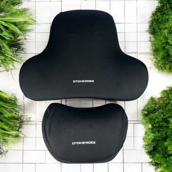 Gambar produk OTOHEROES Set Bantal Mobil Leher Punggung Lumbar Support Seat Cushion - NK-2
