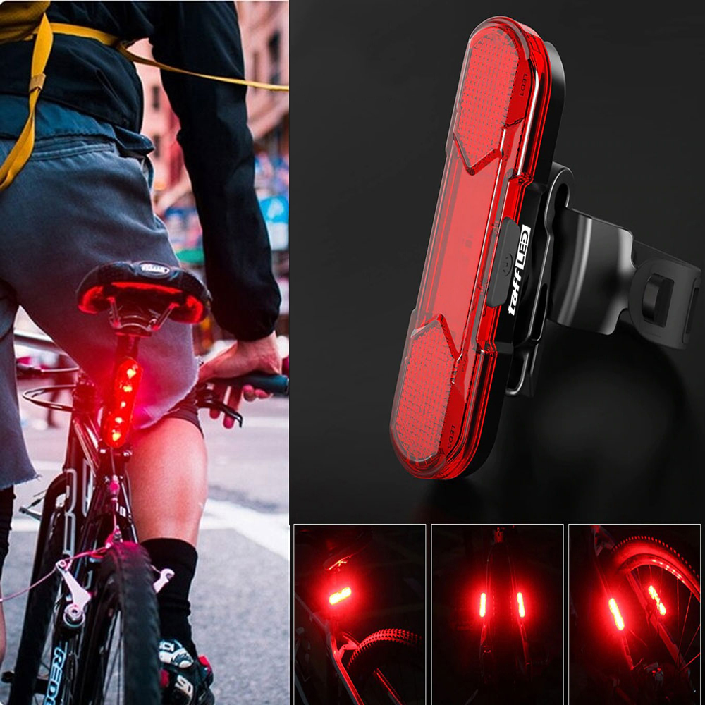 Gambar produk TaffLED Lampu Belakang Sepeda LED COB USB Rechargeable 220mA - AS1010
