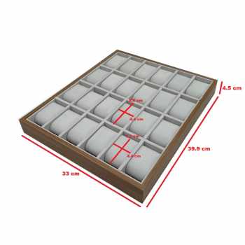 Gambar produk LuWei Kotak Penyimpanan Jam Tangan Storage Organizer Watch Box 24 Grid - SKT60
