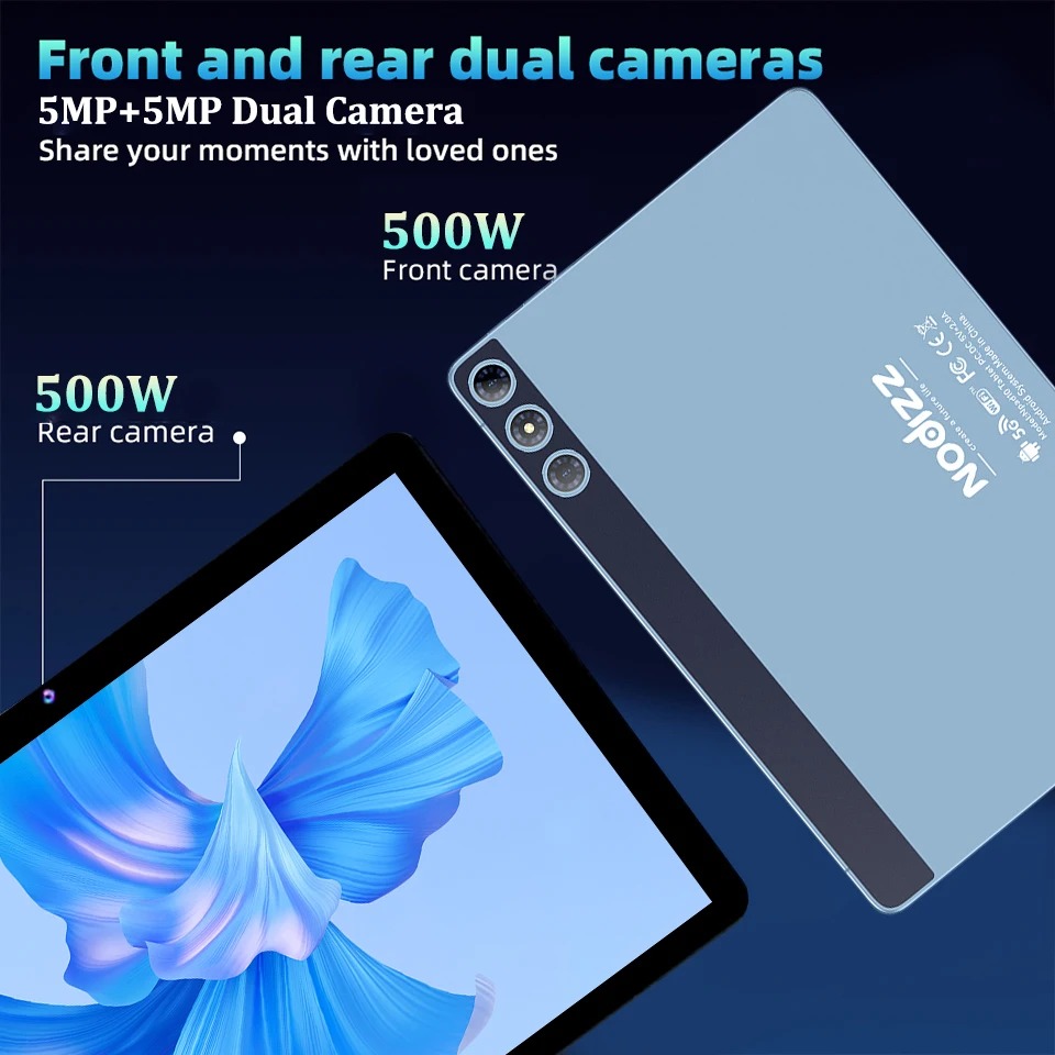Gambar produk NODIZZ Tablet Android 14 10.1 Inch IPS WiFi MTK6737 Octa Core 8000mAh - P30