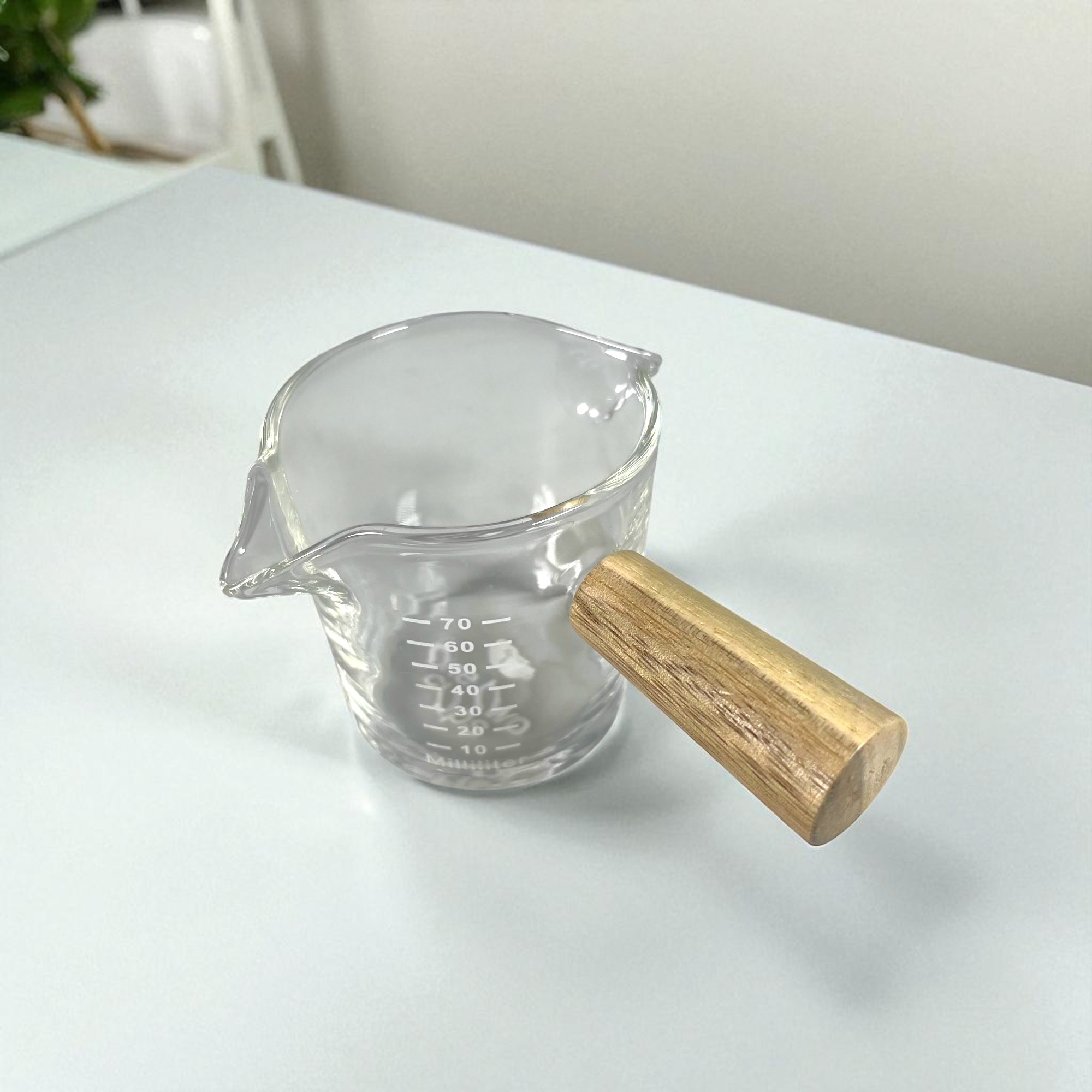 Gambar produk One Two Cups Gelas Milk Jug Pitcher Espresso Double Mouth 70ml - S08