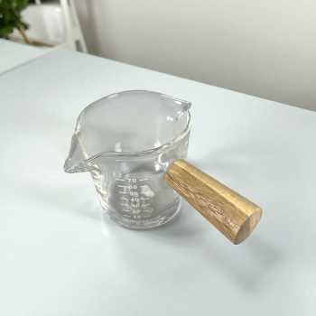 One Two Cups Gelas Milk Jug Pitcher Espresso Double Mouth - S08