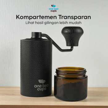 Gambar produk One Two Cups Alat Penggiling Kopi Manual Coffee Grinder Adjustable - KF-15