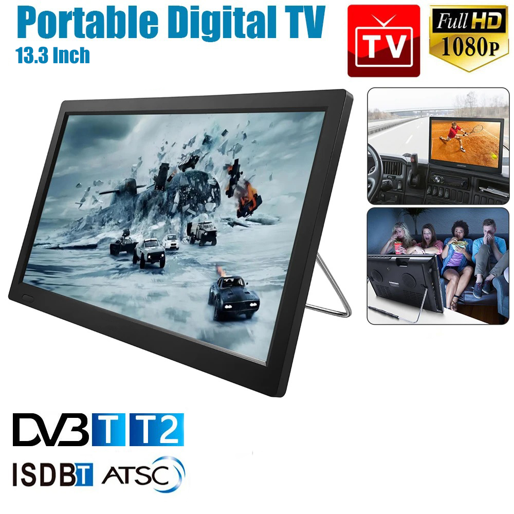 Gambar produk Taffware TV Digital Portable DVB-T2 TFT LED HD 13.3 Inch 1200mAh 18W - D13