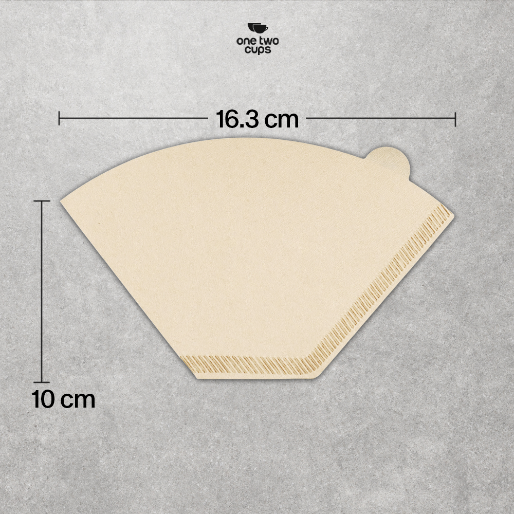 One Two Cups Kertas Saringan Kopi Filter Paper V60 2-4 Cups 100 PCS - U102 Gambar produk One Two Cups Kertas Saringan Kopi Filter Paper V60 2-4 Cups 100 PCS - U102