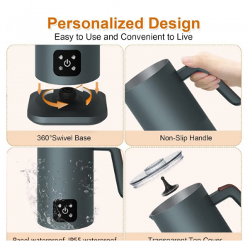 Gambar produk Barse Automatic Electric Milk Frother Stainless Steel 4in1 350ml 400W - MF350