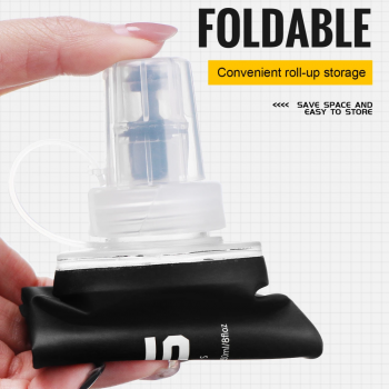 Gambar produk TaffSPORT Botol Minum Soft Flask Foldable Sport Water Bottle TPU 500ml - TS879